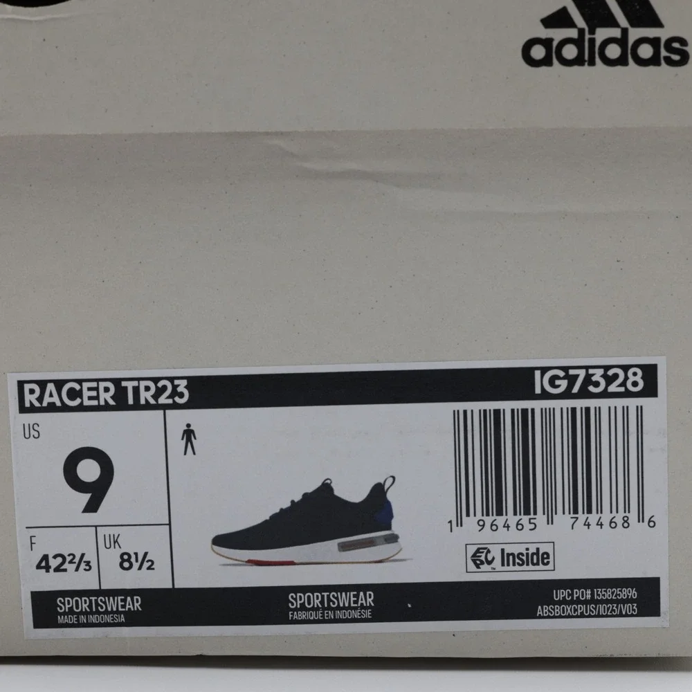 Adidas Men's Race TR23 Low‎ Top Shoes Black Size 9 Cushioned Comfort Sneakers - Picture 10 of 10